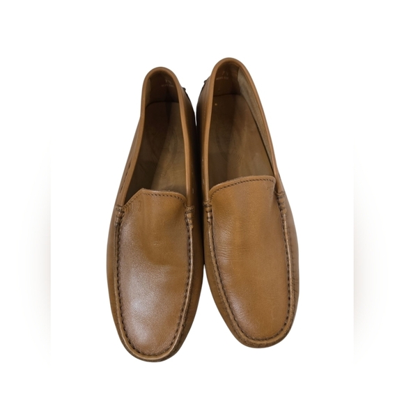 Todd Welsh Mens Brown Leather  Moccasin Loafer Shoe Sz 7.5